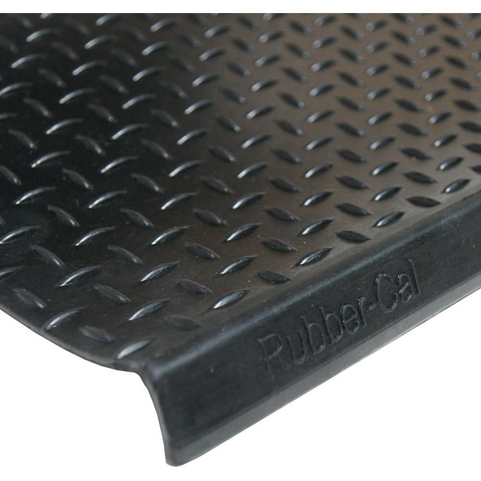 Гумові килимки для сходів Rubber-Cal Diamond-Plate протиковзкі (6 шт. ), чорні промислові