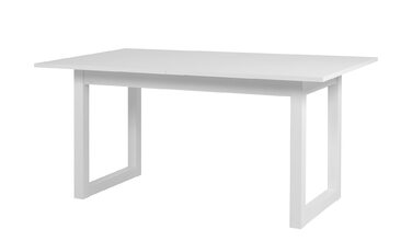 Білий обідній стіл Кухонний стіл Функціональний стіл Розсувний приблизно до 200 см, 003207 Denver 50
