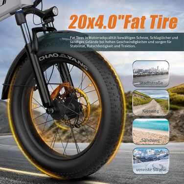 Складаний електровелосипед, електричний велосипед з акумулятором 48 В 16,5 Аг, 25 км/год, 7 швидкостей, запас ходу до 120 км, шини 204,0 дюйма, крутний момент 100 Нм для будь-якої місцевості, електровелосипед для чоловіків та жінок, Z20 Plus темно-сірий