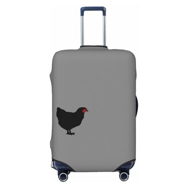 Чохол на валізу Чорний півень, еластичний, що миється, захисний чохол для багажу, для подорожей та роботи (для валіз розміром 45,7 - 81,3 см), чорний, великий розмір