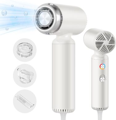 Фен Webeauty, суперлегкий іонний фен, високошвидкісний фен зі швидкістю 110 000 об/хв, 200 мільйонів негативних іонів, швидке виси