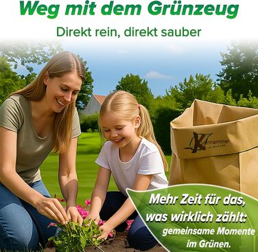 Пакети для органічних відходів 80 л - 120 л 25 шт. Пакети для органічних відходів Паперові пакети для органічних відходів, без личинок Паперові пакети для садових відходів