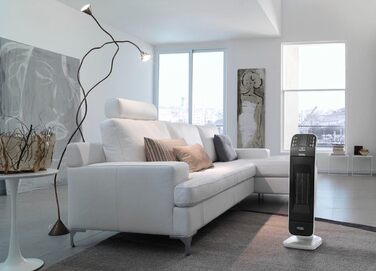 Керамічний обігрівач De'Longhi HFX65V20 (2000 Вт), чорний/сірий