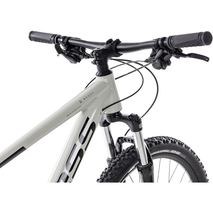 Гірський велосипед Axess Brash MTB Hardtail 16-швидкісна передача Гідравлічні дискові гальма, сірий, 21 дюйм