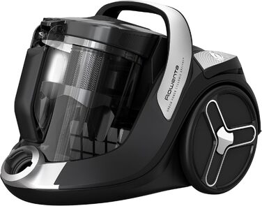 Пилосос без мішка 500 Вт 2,5 л 66 децибел Чорний / Алюмінієвий будинок шерсть домашніх тварин, 7C66