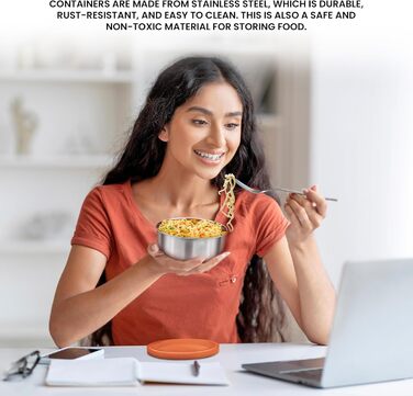 Набір контейнерів для обіду Milton Executive, 3 предмети, 260 мл, Помаранчевий