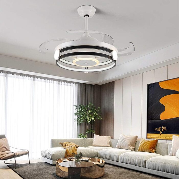 Сучасний одномісний вентилятор, підвісний світильник для спальні, світильник для гостьової кімнати, світильник для кабінету, стель