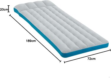 Надувний матрац Intex Camping 72x189x15 см (упаковка з 2 шт.) одномісний