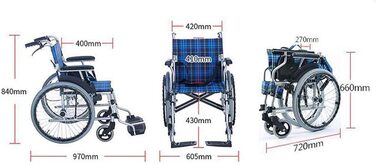 Крісла колісні складні інвалідні крісла, спинка складна, інвалідне крісло для людей похилого віку з обмеженими можливостями, корпус з алюмінієвого сплаву, легко переноситься