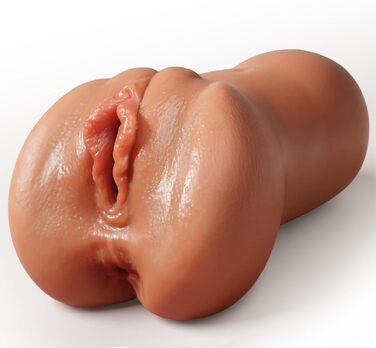 Реалістична мастурбація для чоловіків, кишеньковий мастурбатор 2-в-1 для чоловіків, силіконова кишенькова мастурбація з 3D клітором, двоканальний мастурбатор, велика секс-іграшка для чоловіків, соло та пар