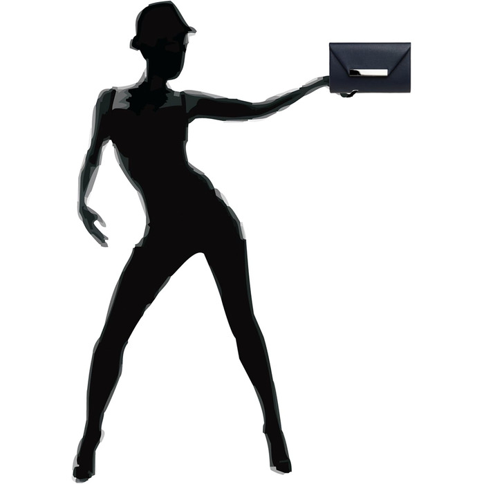 Каспер TA419 Жіноче клатч XL Темно-синій