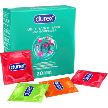Презервативи Durex “Сюрприз для неї та нього”, мікс із 4 видів, 30 шт