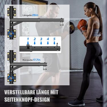 Настінне кріплення для важкої боксерської груші IMAYCC, двонаправлена регульована підставка для боксерської груші, підставка для к