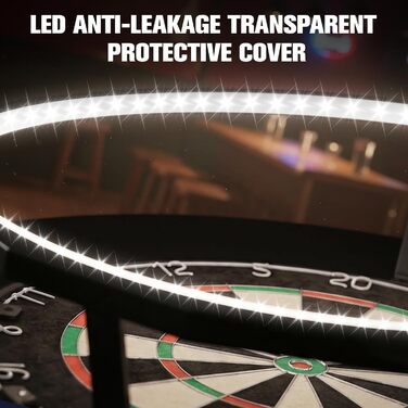 Підсвічування мішень для дартсу - світлодіодне освітлення на 360, система підсвічування мішень для дартсу, підходить для 18-дюймових мішень для дартсу