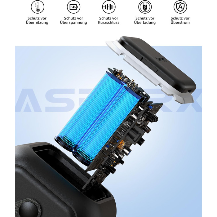 Портативна електростанція 60 000 мАг AsperX, мобільна електростанція потужністю 140 Вт для кількох пристроїв, сонячний генератор для кемпінгу з аварійною лампою, акумулятор LiFePO4 ємністю 192 Втгод, накопичувач енергії для подорожей, портативний зовнішні