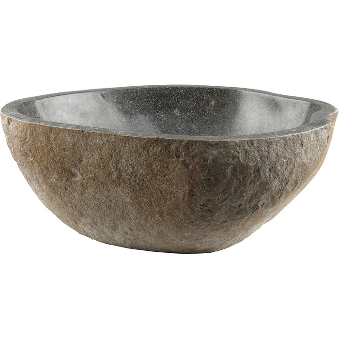 Ручний умивальник з натурального вулканічного каменю Андезит — 30 × (7–8) × 30 см, 9,5 кг