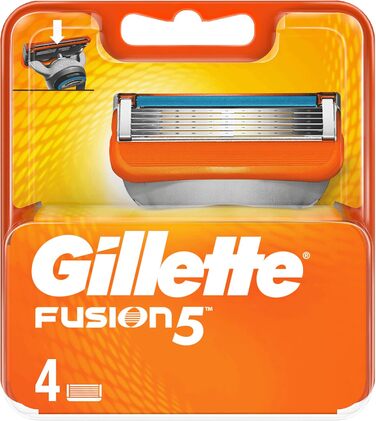 Запчастини Gillette Fusion5, до 1 місяця гоління з 1 лезом, 4 шт. и