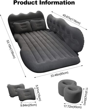 Автомобільний матрац для Mercedes-Benz Vito (W447) Extra Long 2014-, надувний матрац для заднього сидіння автомобіля, надувний матрац автомобіля, комбінований автомобільний матрац, комбінований автомобільний надувний матрац, стандартне фарбування B-paint 