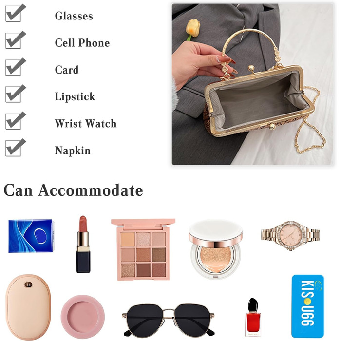 Вечірня сумочка з паєтками, ручної роботи. Перлинний клатч для весілля, розкішна сумочка для нареченої. Елегантна сумка на ланцюжку через плече, блискучий гаманець. Чорний колір.