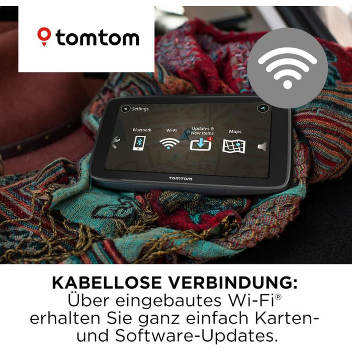 Навігаційний пристрій TomTom GO Basic (5 дюймів, уникнення заторів завдяки TomTom Traffic, оновлення карт Європи, оновлення через WiFi) GO BASIC 5&39 EU45 T Black 5 дюймів Single