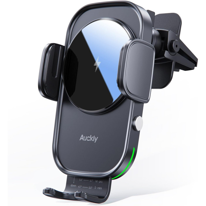 Автомобільний тримач мобільного телефону Auckly 15 Вт з функцією зарядки, автоматичне затискання на 270, автомобільний бездротовий