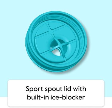 Виняткова якість, потрійна ізольована пляшка для води з нержавіючої сталі та міді, з кришкою з носиком, 1,8 л, Champion Blue Champ