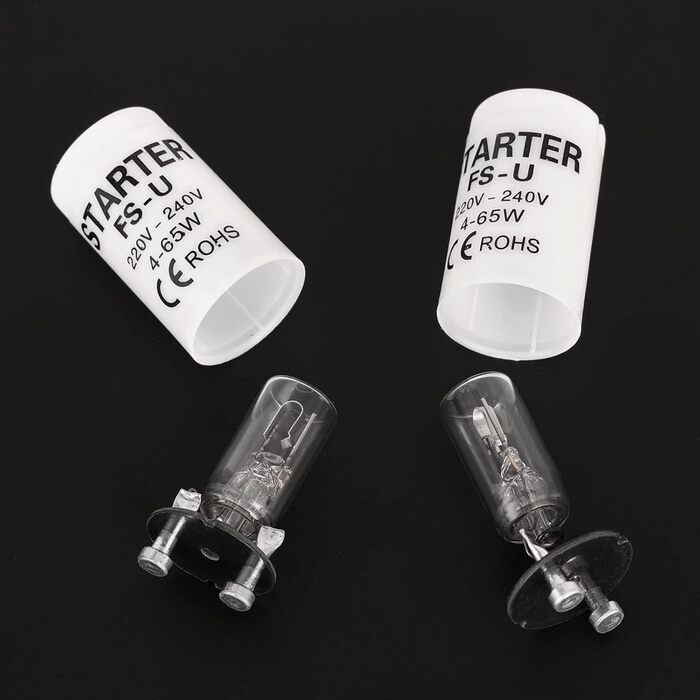 ТОКІШЕ 12 шт. Пускач люмінесцентних ламп ФС-У 4-65 Вт 220В-240В, пускач для люмінесцентних ламп, для індивідуального перемикання люмінесцентних ламп