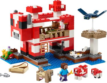 Конструктор LEGO Minecraft The Mushroom Cow House 21270, 500 деталей
