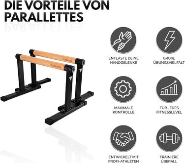 Паралельні тренажери GORNATION, включаючи стрічку для захоплення, обладнання для калістеніки для стійки на руках та віджимань, ручки для віджимань з дерев&39яними ручками/грифами, перекладини для віджимань для домашнього та на свіжому повітрі MAX
