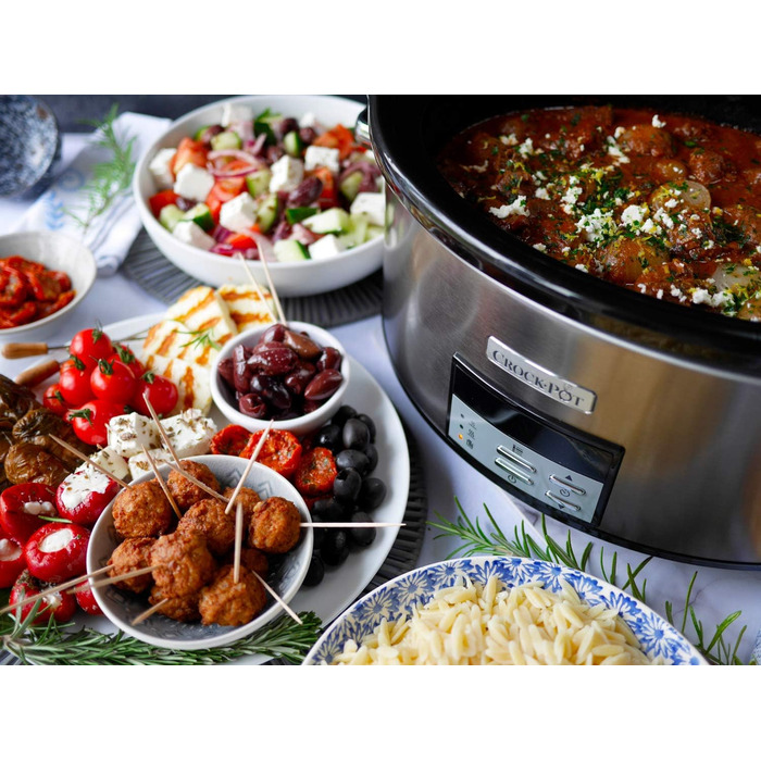 Цифрова мультиварка Crock-Pot Регульований час приготування 7,5 літрів (10 осіб) нержавіюча сталь CSC063 шт. 7,5 літрів нержавіюча сталь