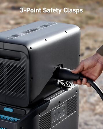 Розширювальний акумулятор для портативної електростанції Anker Powerhouse 760 (2048 Втгод), 6 акумуляторів LiFePO4 з довшим терміном служби, додатковий акумулятор ємністю 2048 Втгод для GaNPrim Powerhouse 767