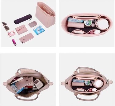 Фетровий органайзер для сумок Lckaey, великий, Y012-beige-L L/11.4*7.3*8.86in Beige