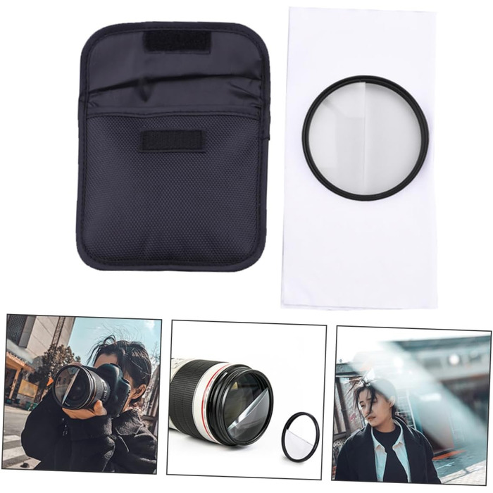 Набір з розділеними діоптрійними призмами. Фотографічні діоптрійні призми. Обєктив калейдоскопа зі скла. Фотографічні розділені діоптрійні призми. Призми для фотокамер. Обєктив камери з фільтром., 1