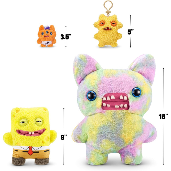 Плюшева іграшка FUGGLER x Губка Боб, Губка Боб, 23 см