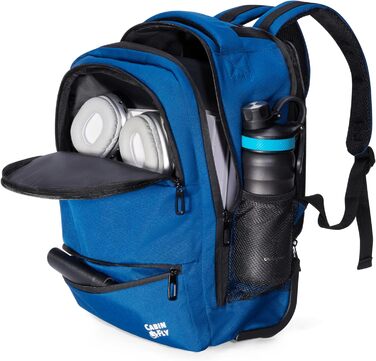 Рюкзак-візок Aircruiser Hybrid 40 x 30 x 20 см з колесами, ручна поклажа Ryanair, ручна поклажа Wizzair, дорожній рюкзак для літака (синій, 40x30x20 см - з колесами), синій 40x30x20 см - з колесами