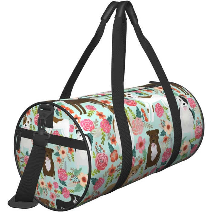 Спортивна сумка, дорожня сумка, з принтом тварин, сумка на нічліг, чорна, універсальний розмір, сумка для подорожей