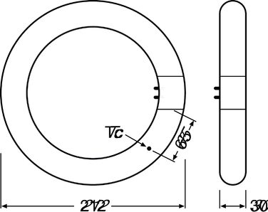 Світлодіодна трубка OSRAM T9, холодний білий (4000 K), 1320 люмен, заміна звичайних люмінесцентних ламп T9 12 Вт