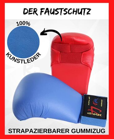 Захист кулака Chikara для карате, боксерська рукавичка для карате, захист рук для карате, захист рук для бойових мистецтв, бійцівські рукавички синього кольору L