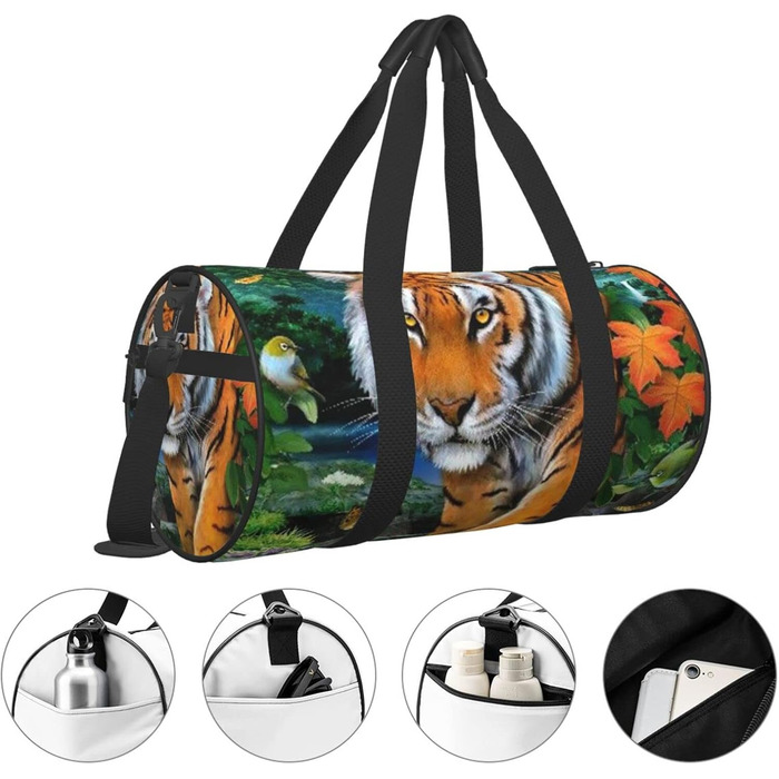 Універсальна дорожня сумка Тигр, Метелик, Птах - спортивна сумка для чоловіків та жінок, сумка-мішок, спортивна сумка