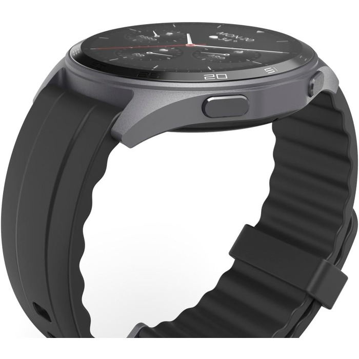 Розумний годинник Hama (кольоровий AMOLED-дисплей 1,43 дюйма, GPS, функція телефону, водонепроникний, WhatsApp, голосовий помічник, трекер сну, 110 спортивних режимів плани тренувань, крокомір, пульсометр, калорії тощо) чорний