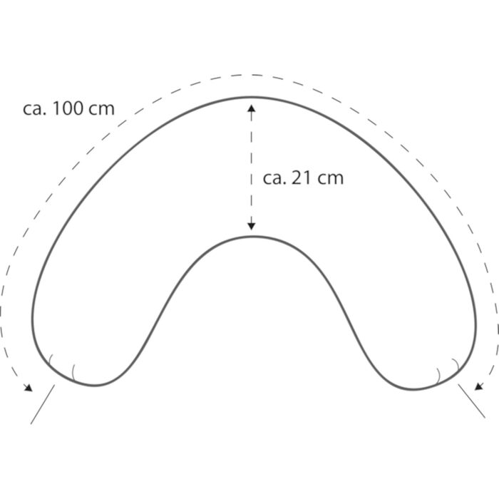 Подушка для сну та шиї Theraline середньої розміру &quotЗоряне небо&quot