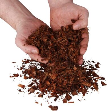 Л крупнозернистий або дрібнозернистий кокосовий ґрунт - 5 кг блоковий пресований ґрунт - посівний ґрунт з кокосових волокон неудоб