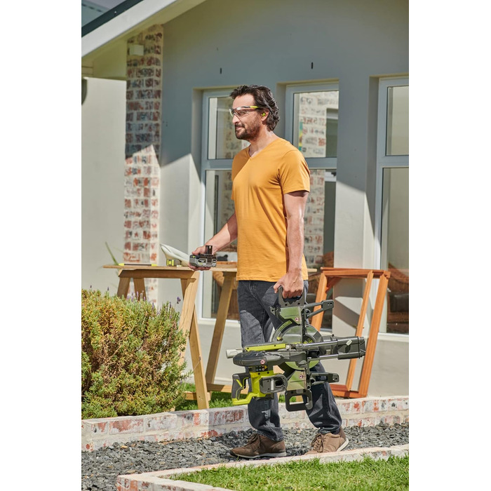 Акумуляторна торцювальна пила RYOBI 18 В ONE RMS18190-0 (діаметр пиляльного диска 190 мм, діаметр отвору 30 мм, кількість обертів