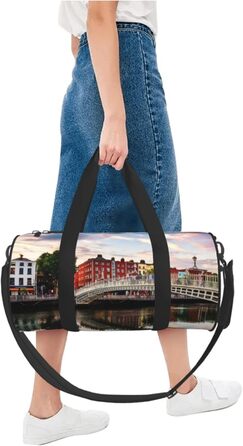 Містка дорожня сумка-мішок, спортивна сумка для подорожей Дублін, чорна, універсальний розмір