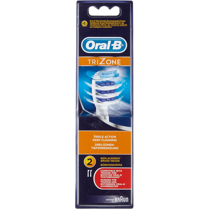 Щітки Braun Oral-B TriZone, упаковка з 2 шт.