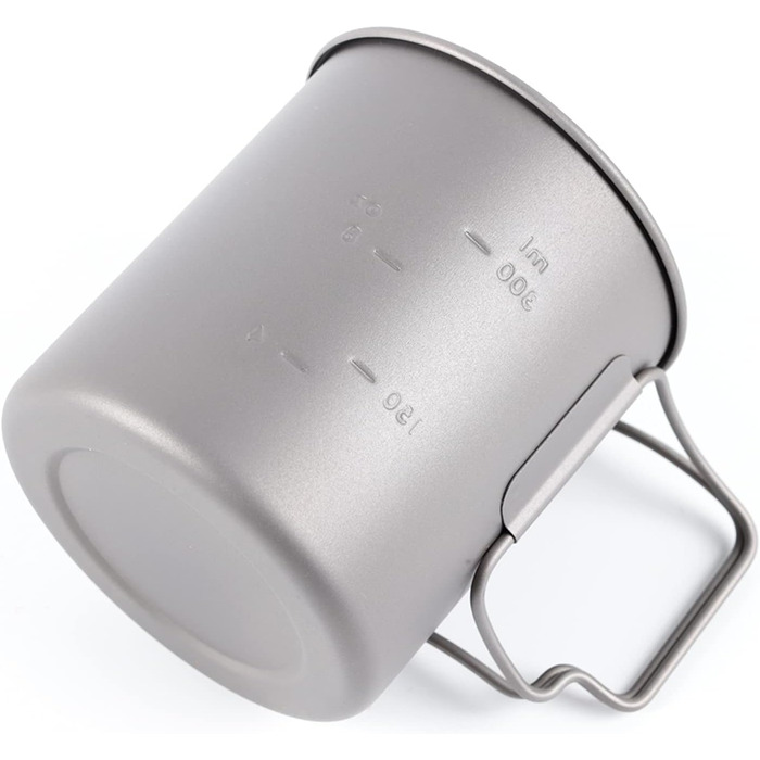 Титанова кружка TOAKS 450 мл для походів, кемпінгу, кавника, надлегкого кемпінгового посуду 450 мл