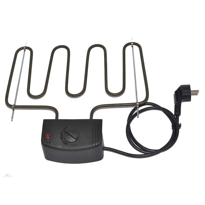 Універсальний електричний обігрівач 2000 Вт для коптильні/коптильної шафи (електричний комплект з універсальним кронштейном - широкий) Електричний комплект з універсальним кронштейном (широкий)