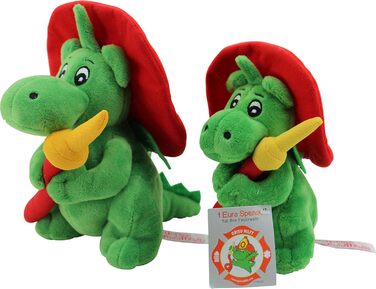 М'яка іграшка Sweety Toys 11025 Драко XL Грізу 20 см з пожежним рукавом, 20 см