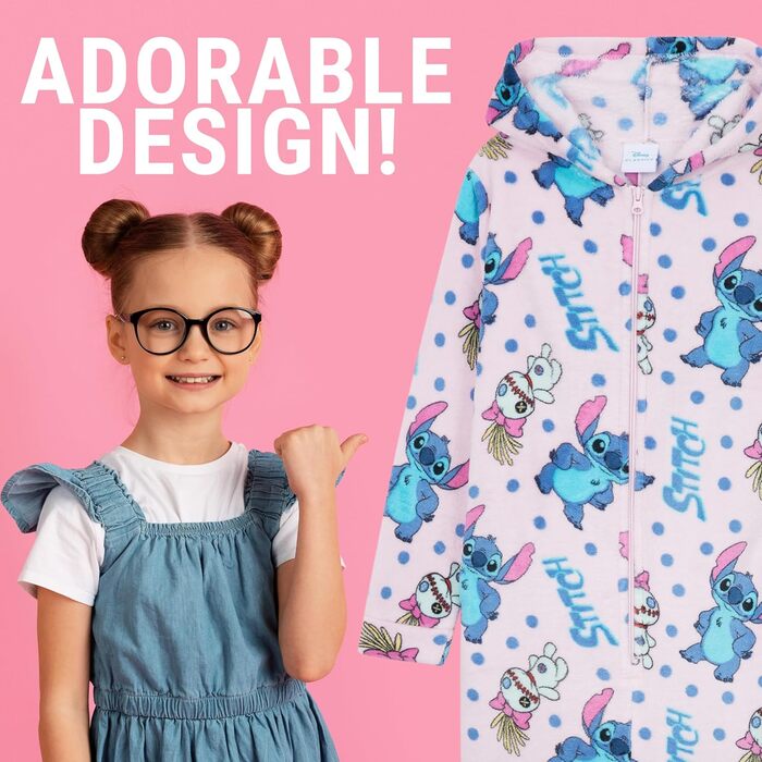 Кігурумі Disney Стич, суперм'який фліс, з капюшоном 7–8 років