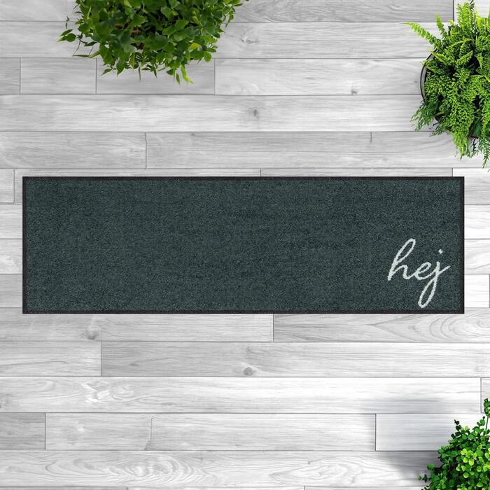 Килимок MOCAVI Килимок для взуття з бордюром, що миється, для вулиці та приміщень, антрацитовий, 30x100 см, килимок для взуття, довгий, вузький, для зняття взуття, декоративна зона для приміщень, вулиці, килимок для передніх дверей, килимок для багажника,